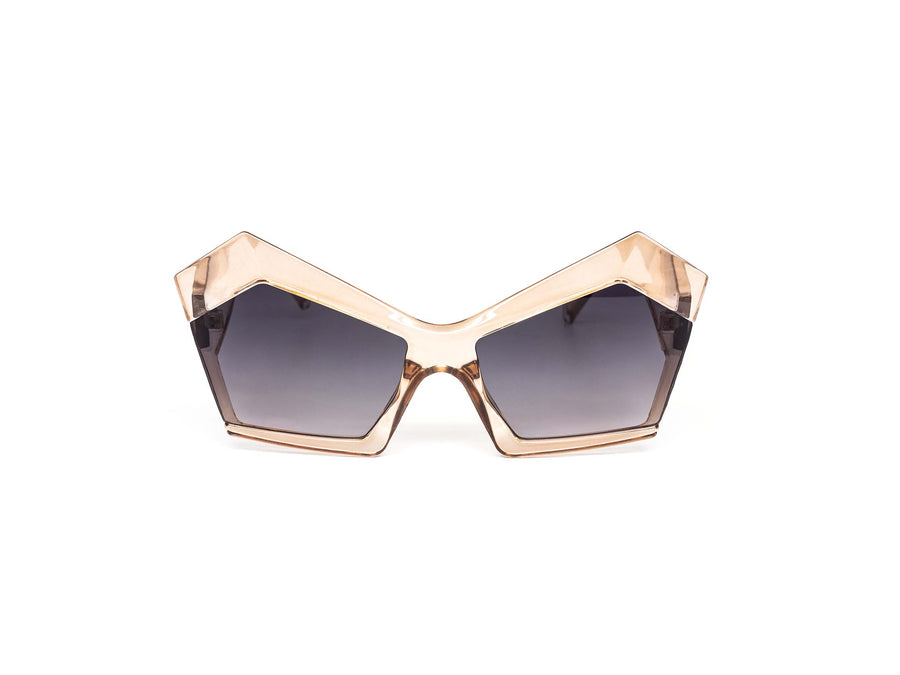 12 Pack: Unique Royale Grin Angular Edge Gradient Wholesale Sunglasses