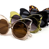 12 Pack: Oversized Butterfly Owl Wings Gradient Wholesale Sunglasses