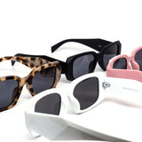 12 Pack: Trendy Chunky Prism Abstract Wholesale Sunglasses
