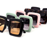 12 Pack: Oversized Square Edna Chunky Wholesale Sunglasses
