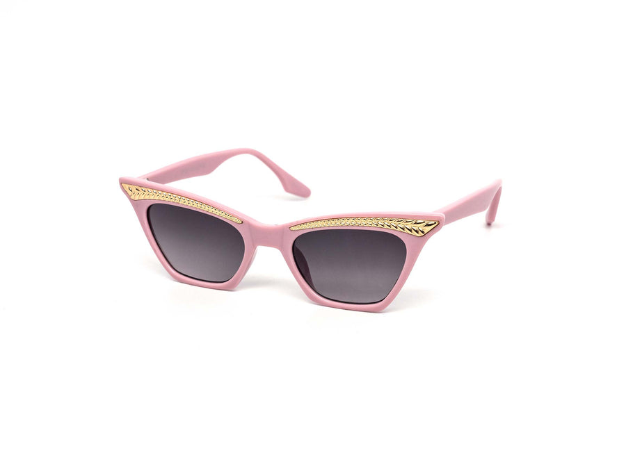 12 Pack: Modern Petite Gold Accent Cateye Wholesale Sunglasses