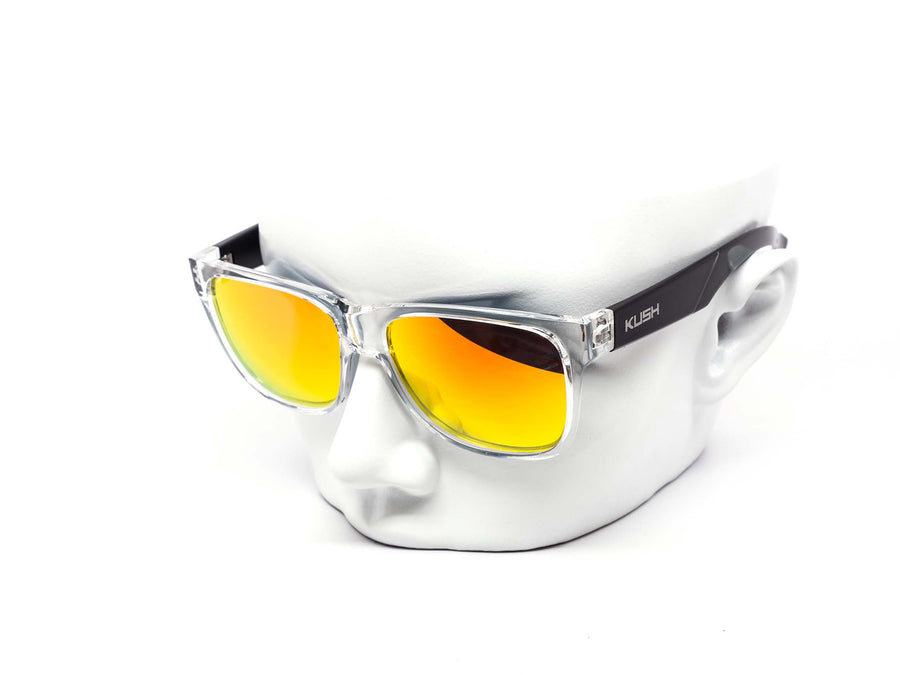 12 Pack: Kush Anon Way Square Color Mirror Wholesale Sunglasses