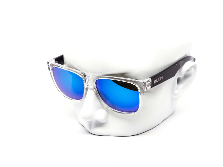 12 Pack: Kush Anon Way Square Color Mirror Wholesale Sunglasses