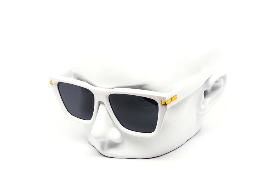 12 Pack: Chic Square Chunky Gold Accent Wholesale Sunglasses