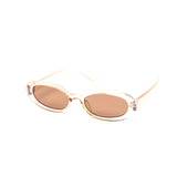 12 Pack: Elegant Minimalist Slender Straight Oval Wholesale Sunglasses