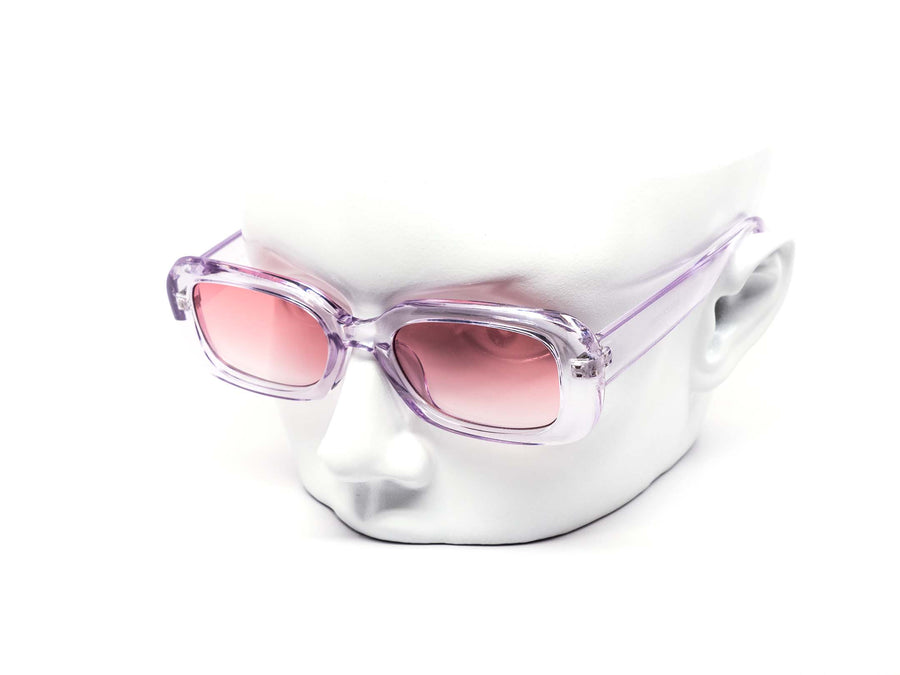 12 Pack: Crystal Square Chunky Color Wholesale Sunglasses