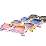 12 Pack: Crystal Square Chunky Color Wholesale Sunglasses