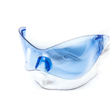 12 Pack: Oversized Face Contour Shield Color Wholesale Sunglasses