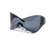 12 Pack: Oversized Face Contour Shield Color Wholesale Sunglasses
