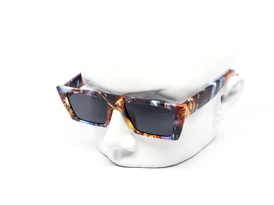 12 Pack: Plain Jane Super Retro Flat Toon Wholesale Sunglasses