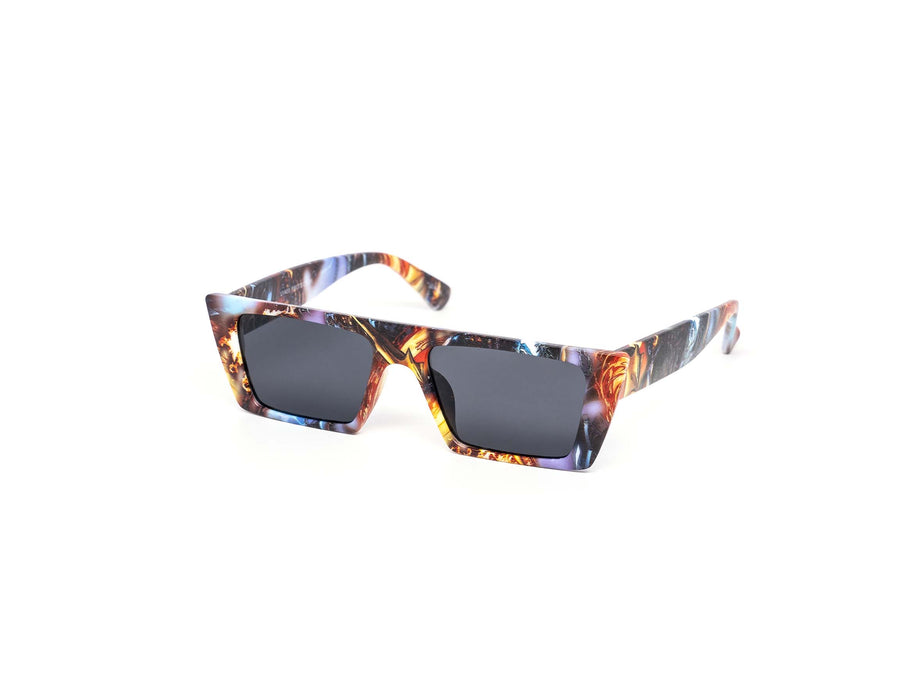 12 Pack: Plain Jane Super Retro Flat Toon Wholesale Sunglasses