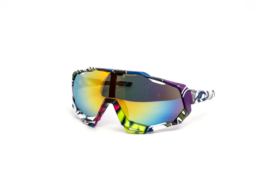 12 Pack: Master Chief Performance Shield Burnt Mirror Wholesale Sunglasses