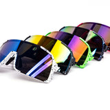 12 Pack: Streamline Sport Splatter Burnt Mirror Wholesale Sunglasses