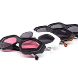 12 Pack: Diamond Scout Chunky Concave Wholesale Sunglasses