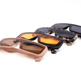 12 Pack: Slim Retro Cyberpunk Wholesale Sunglasses
