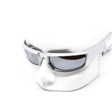 12 Pack: Square Grim Flat-top Wraparound Assorted Wholesale Sunglasses