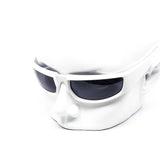 12 Pack: Square Grim Flat-top Wraparound Assorted Wholesale Sunglasses