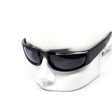 12 Pack: Square Grim Flat-top Wraparound Assorted Wholesale Sunglasses
