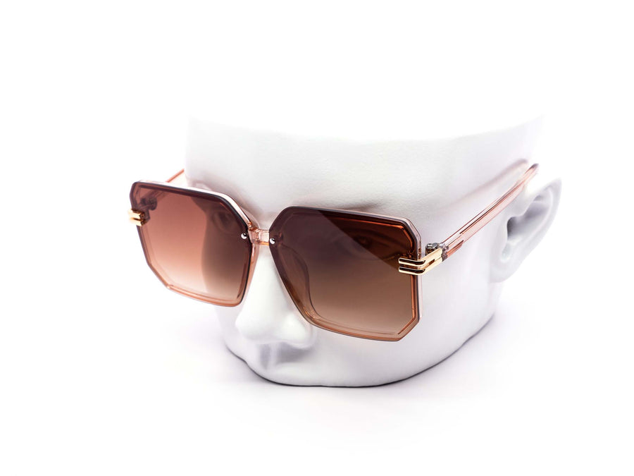 12 Pack: Oversized Rimless Modern Square Gradient Wholesale Sunglasses
