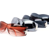 12 Pack: Trendy Rimless Star Wrapper Wholesale Sunglasses