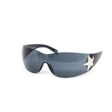 12 Pack: Trendy Rimless Star Wrapper Wholesale Sunglasses