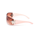 12 Pack: Trendy Rimless Star Wrapper Wholesale Sunglasses