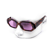 12 Pack: Chunky Italic Jackie Hexagon Wholesale Sunglasses