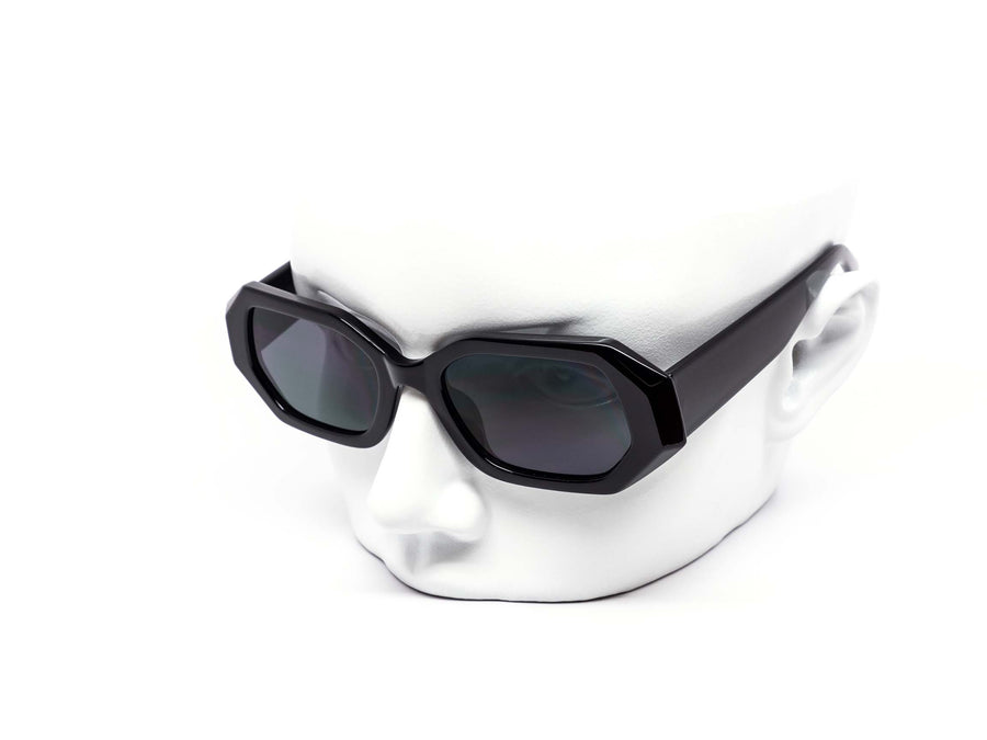 12 Pack: Chunky Italic Jackie Hexagon Wholesale Sunglasses