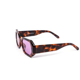 12 Pack: Chunky Italic Jackie Hexagon Wholesale Sunglasses
