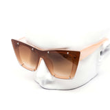 12 Pack: High Fashion Rimless Spike Studded Cateye Wholesale Sunglasses