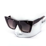 12 Pack: High Fashion Rimless Spike Studded Cateye Wholesale Sunglasses