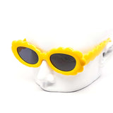 12 Pack: Flower Puff Round Wholesale Sunglasses