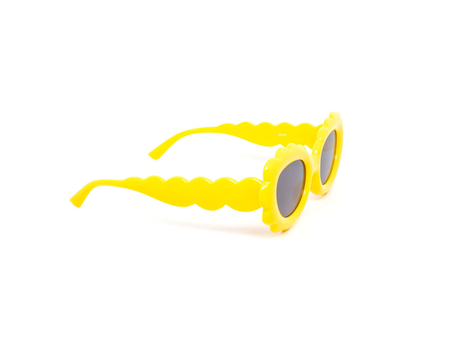 12 Pack: Flower Puff Round Wholesale Sunglasses