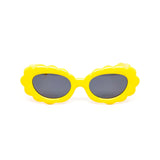 12 Pack: Flower Puff Round Wholesale Sunglasses