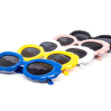 12 Pack: Flower Puff Round Wholesale Sunglasses