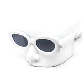 12 Pack: Flower Puff Round Wholesale Sunglasses