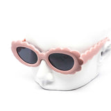 12 Pack: Flower Puff Round Wholesale Sunglasses