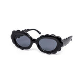 12 Pack: Flower Puff Round Wholesale Sunglasses