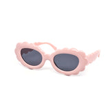 12 Pack: Flower Puff Round Wholesale Sunglasses