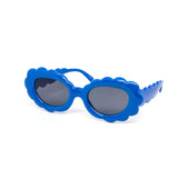 12 Pack: Flower Puff Round Wholesale Sunglasses
