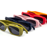 12 Pack: Trendy Chunky Prism Abstract Vivid Wholesale Sunglasses
