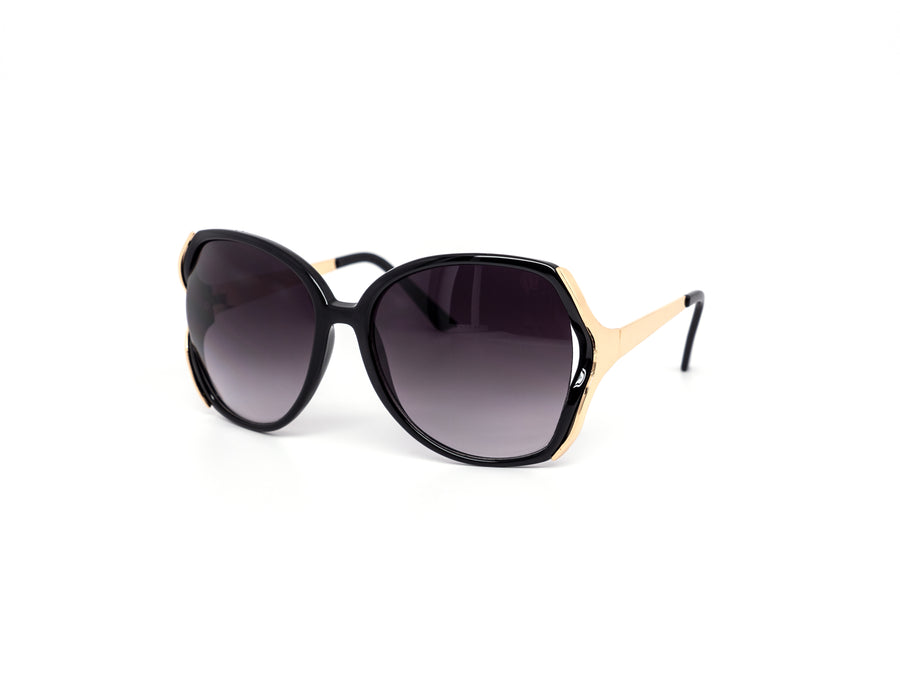 12 Pack: Premium Retro Oversized Metal Accent Wholesale Sunglasses