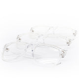 12 Pack: Classy Crystal-clear Frame Wholesale Eyeglasses