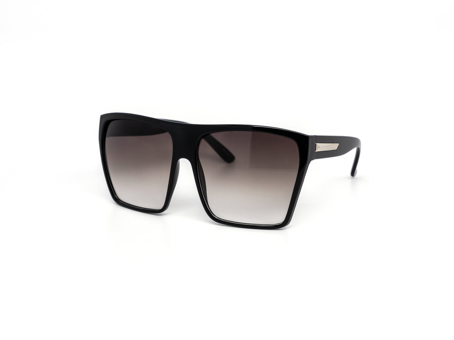 12 Pack: Classy Oversized Square with Metal Accent Gradient Wholesale Sunglasses