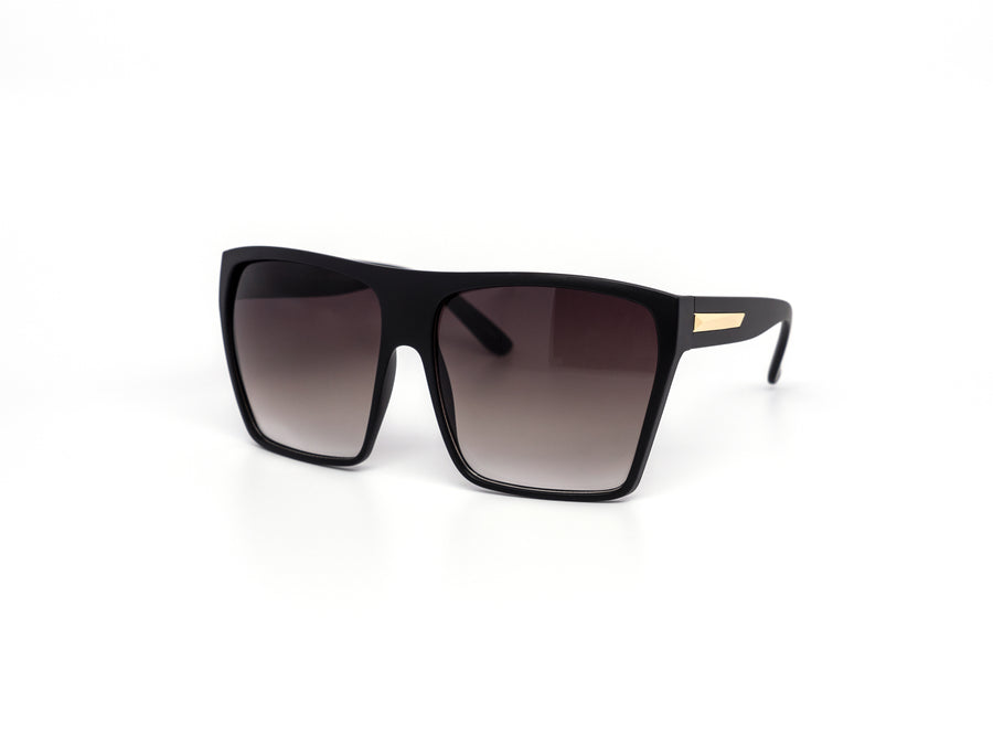 12 Pack: Classy Oversized Square with Metal Accent Gradient Wholesale Sunglasses