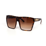 12 Pack: Classy Oversized Square with Metal Accent Gradient Wholesale Sunglasses