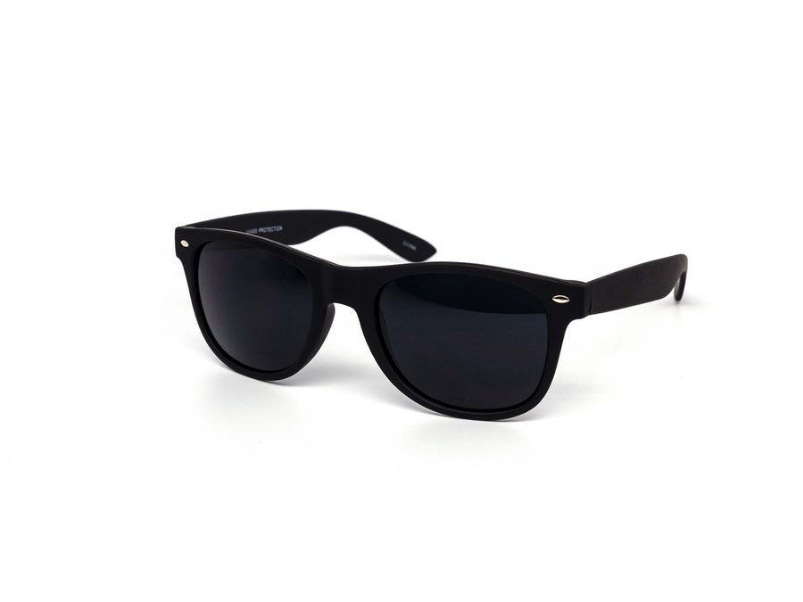 12 Pack: Timeless Retro Matte Black Soft Touch Wholesale Sunglasses