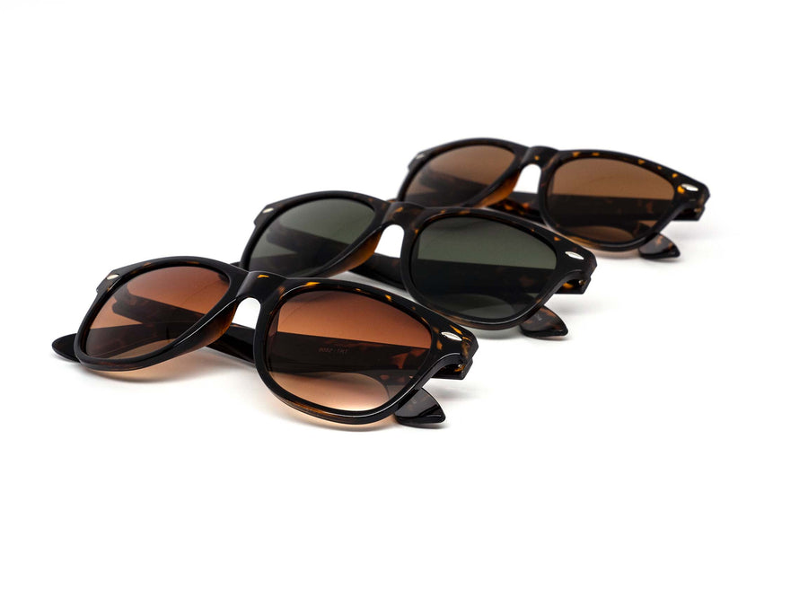 12 Pack: Modern Classic Way Tortoise Wholesale Sunglasses