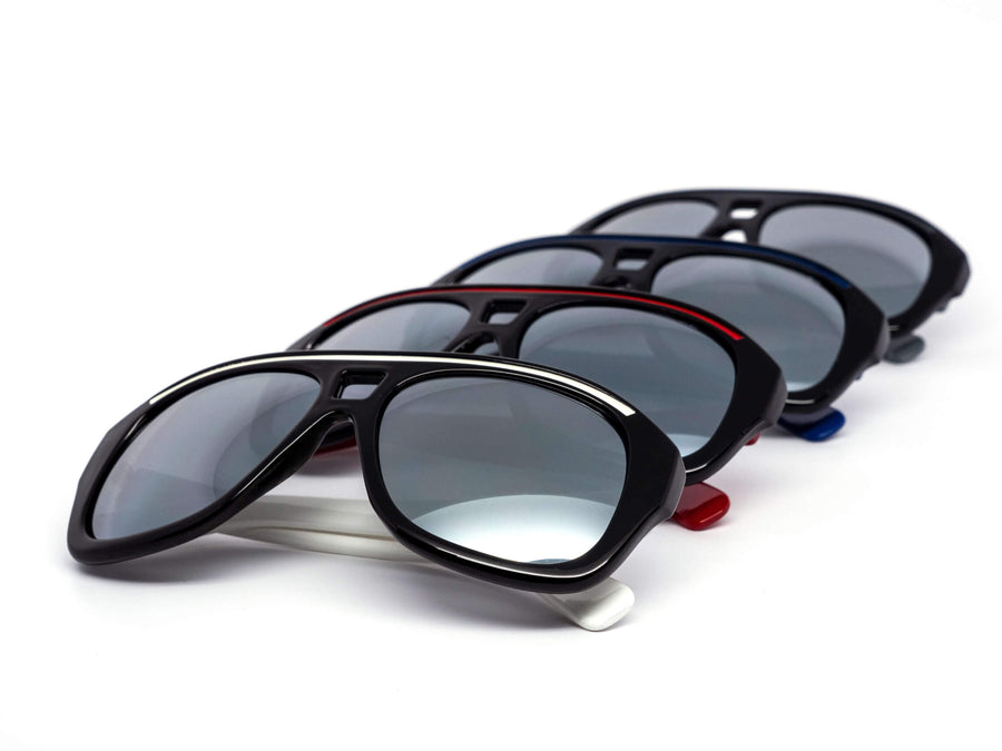 12 Pack: Snug Mirror Thick Aviator Wholesale Sunglasses