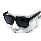12 Pack: All-black Digital Craft Pixel Wholesale Sunglasses